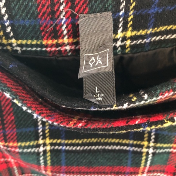 ALYA Francesca’s Faux Wrap Plaid Miniskirt - Picture 3 of 3